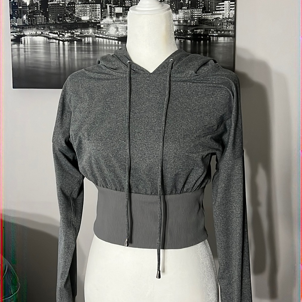 Bombshell sportswear cropped hoodie